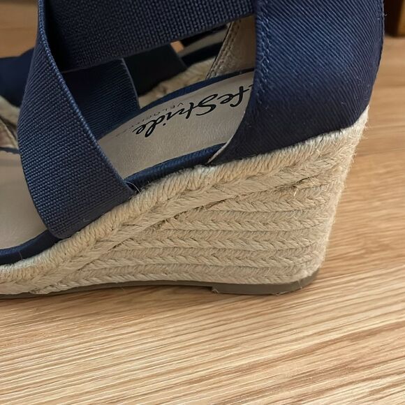 LIFE STRIDE WOMEN’S THRIVE STRAPPY ESPADRILLE  SIZE 8.5 WEDGE SANDALS - Picture 4 of 6